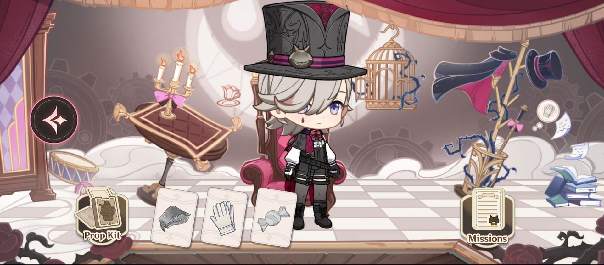 Drag the white glove to finish this web event (Image via HoYoverse)